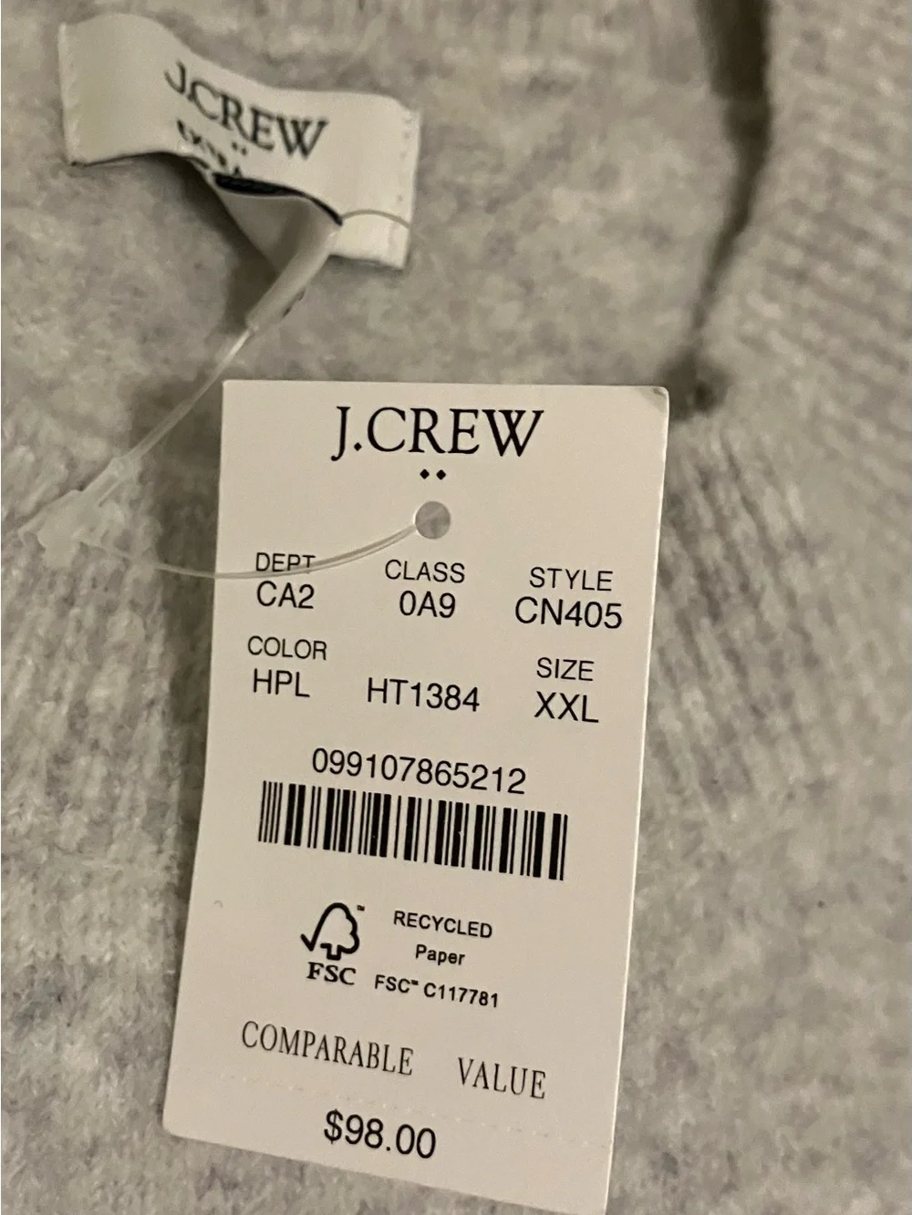 Men’s J. Crew Light Gray Crewneck Sweater !Accepting Offers/Bundle Deals!